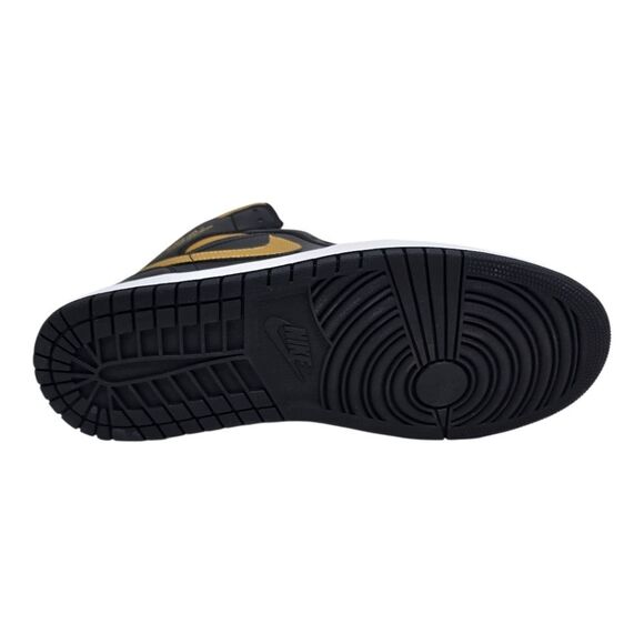 Nike Air Jordan 1 Mid Black Metallic Gold White DQ8426-071 Men's Size 12 - Picture 10 of 10